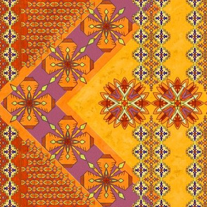 Golden Kilim, Verticle Border