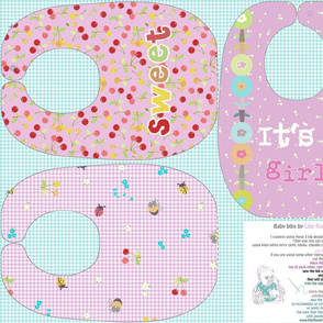 Bibs... baby girl sewing pattern template