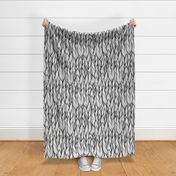 Weaved Black and Whit Kilim Corn Leaves