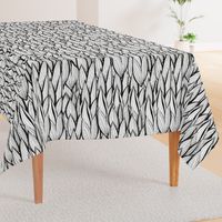 Weaved Black and Whit Kilim Corn Leaves