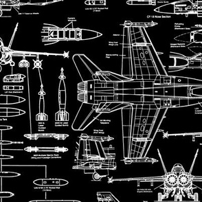 Blueprints Fabric, Wallpaper and Home Decor | Spoonflower