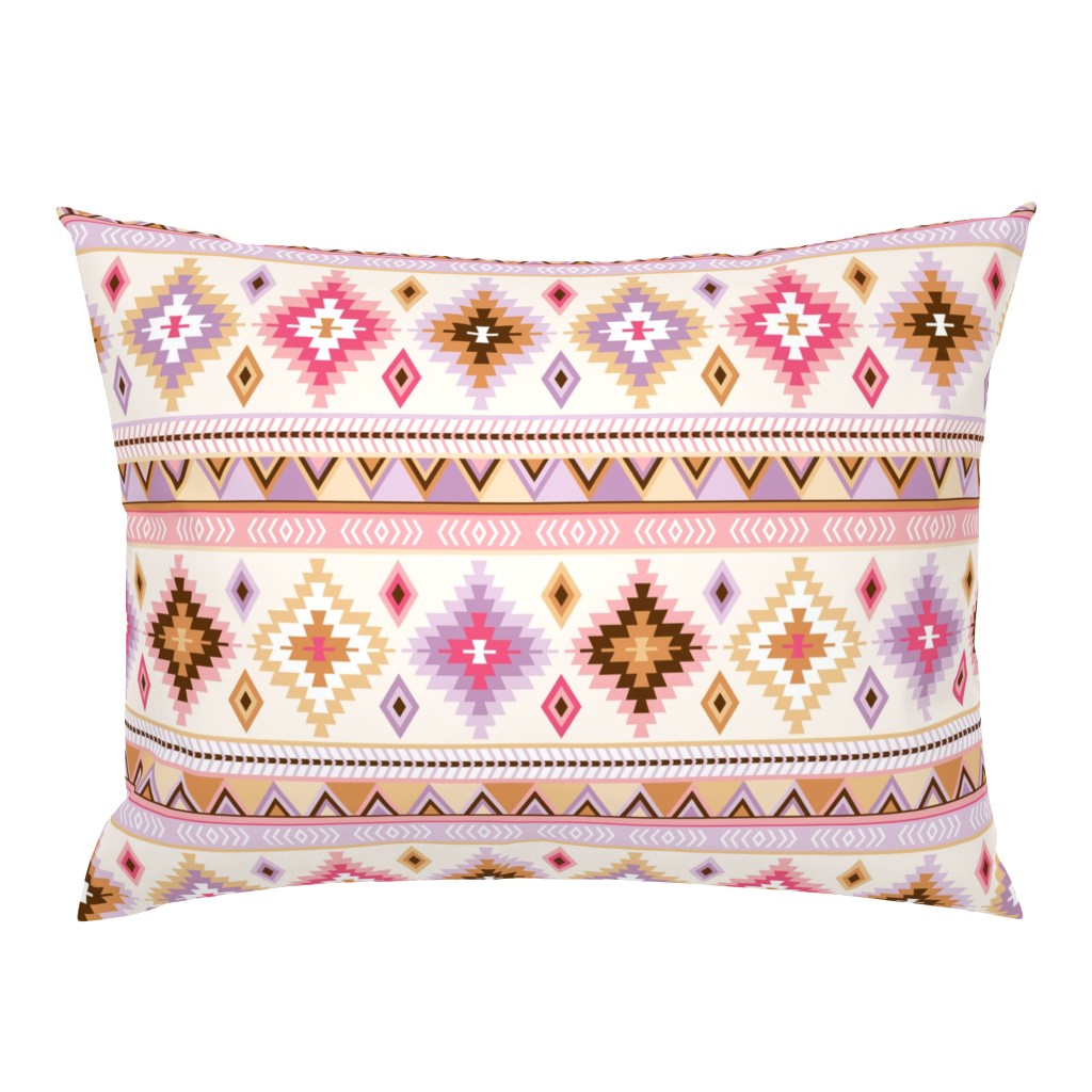 pink and sand kilim