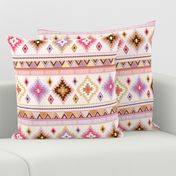 pink and sand kilim