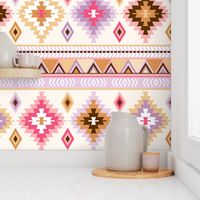 pink and sand kilim