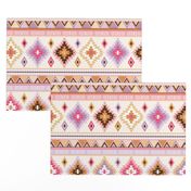 pink and sand kilim