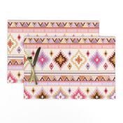 pink and sand kilim