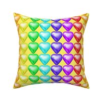 4 Foil Wrapped Chocolates Hearts  valentine love desserts candy sweets food colorful rainbow multi colors colored kawaii cute egl 