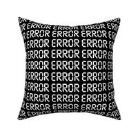 3 calculators display error messages digital electronic pop art retro failures black white monochrome