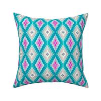  Marrakesh Kilim // pink ,    and aqua // summer // bohemian