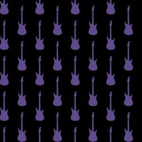 Ultra Violet Purple Electric Guitars on Black