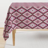 Earthen Kilim, pink clay , pink and brown