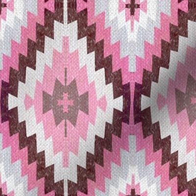 Earthen Kilim, pink clay , pink and brown