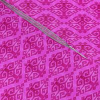 Moroccan Kilim of Motherhood and fertility in Magenta pink