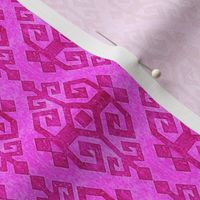 Moroccan Kilim of Motherhood and fertility in Magenta pink