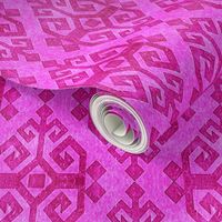 Moroccan Kilim of Motherhood and fertility in Magenta pink