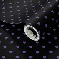 Ultra Violet Purple Hearts on Black