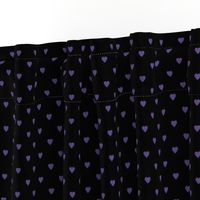 Ultra Violet Purple Hearts on Black