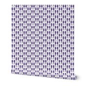 Ultra Violet Purple Seahorses on White