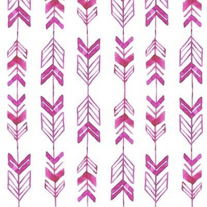 Rustic Watercolor Arrows // Magenta