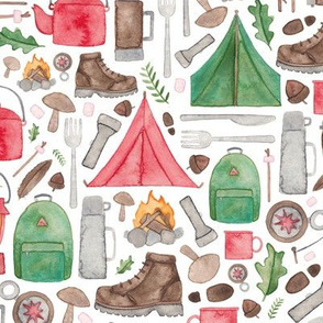 Camping and Hiking Pattern