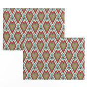 small kilim hearts color 4