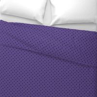 Black Square Polka Dots on Ultra Violet Purple