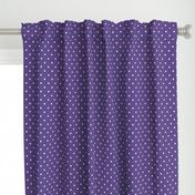 White Square Polka Dots on Ultra Violet Purple