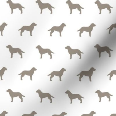 Labrador Retriever Warm Grey Silhouette