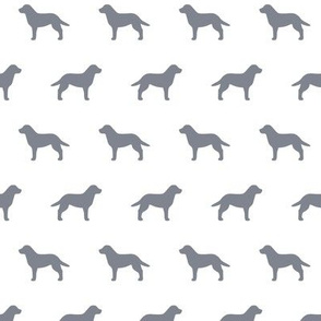 Labrador Retriever Cool Grey Silhouette 