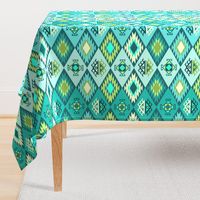 Diamond Kilim - Turquoise - Texture