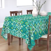 Diamond Kilim - Turquoise - Texture