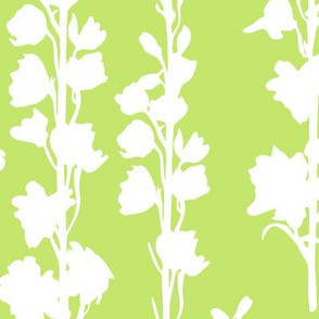 Delphinium silhouette - green