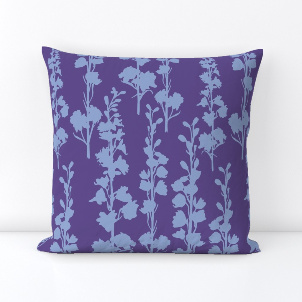 Delphinium silhouette - Ultra Violet Serenity