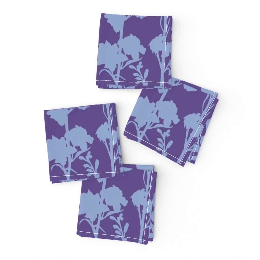 Delphinium silhouette - Ultra Violet Serenity