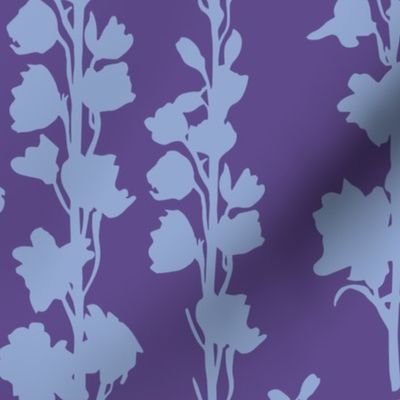 Delphinium silhouette - Ultra Violet Serenity