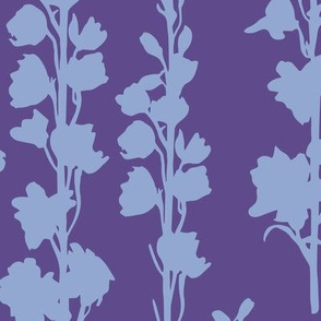 Delphinium silhouette - Ultra Violet Serenity