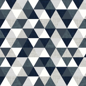 slate and navy triangles