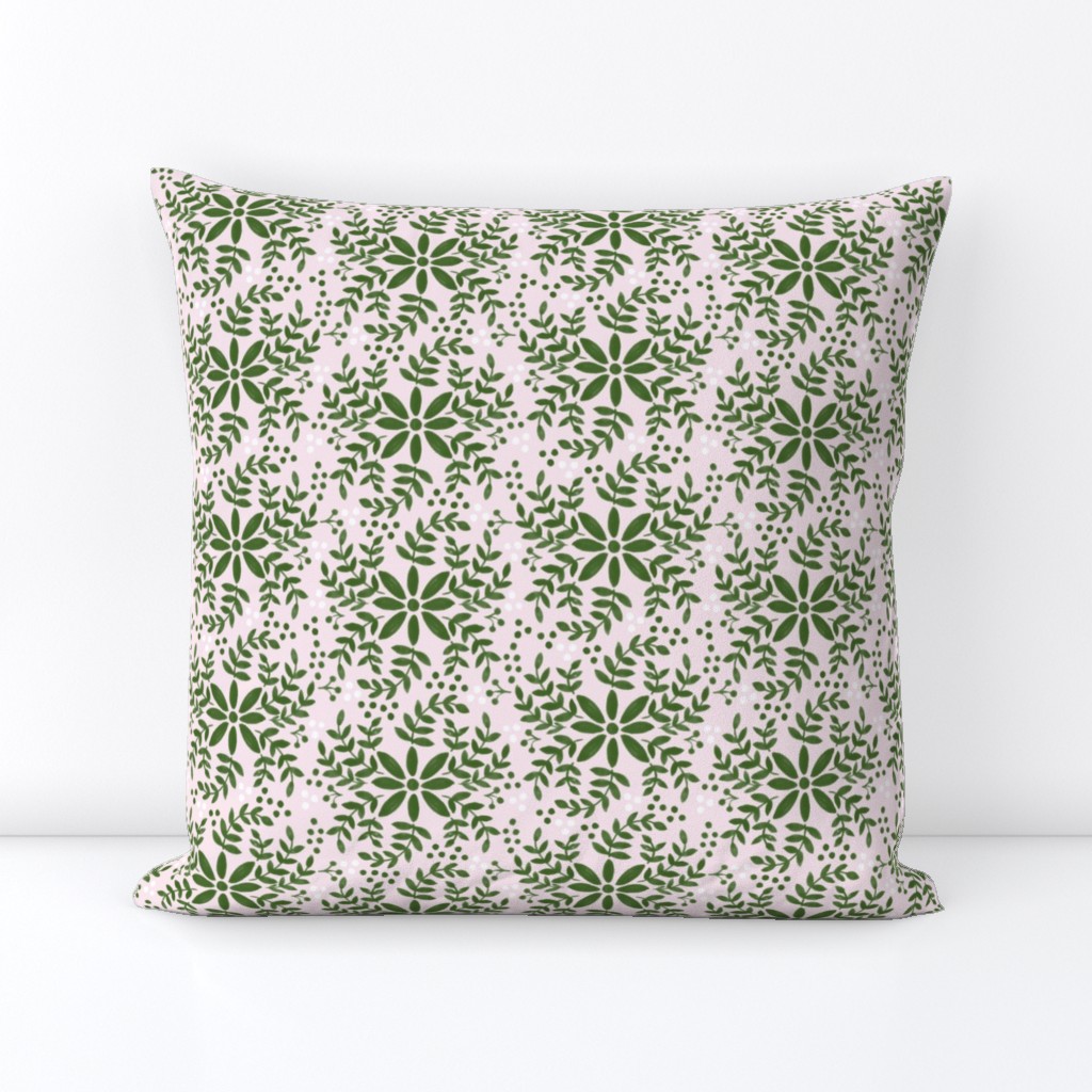 Floral motif-pink _ green