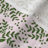 Floral motif-pink _ green