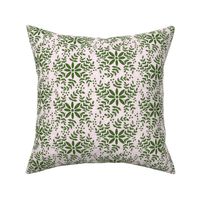 Floral motif-pink _ green