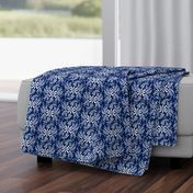 Floral motif-blue _ white