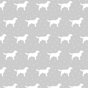 Golden Retriever Gray Dots