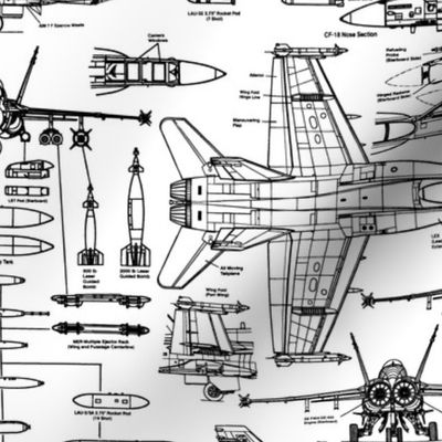 F-18 Blueprints // Large