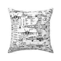 F-18 Blueprints // Large