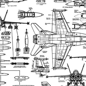 F-18 Blueprints // Large