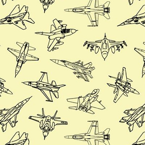 Jets on Yellow // Small