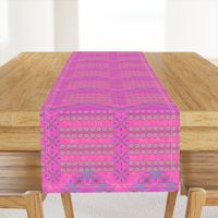 Pink Kilim Border, Horizontal