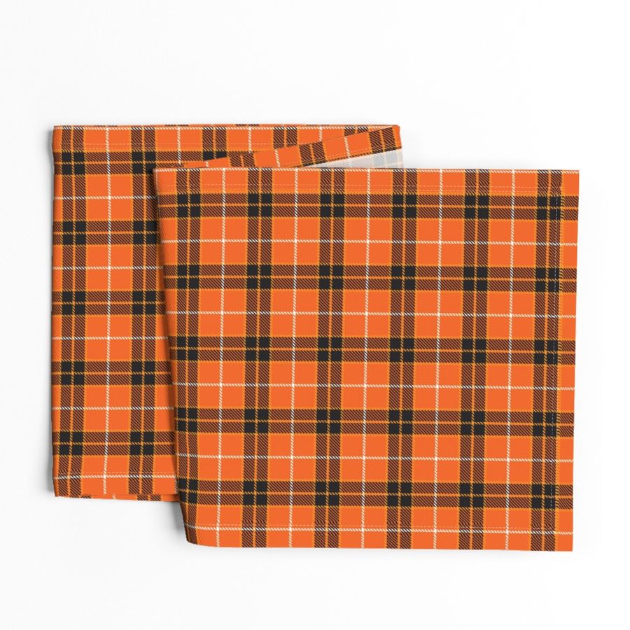 Orange Halloween Plaid