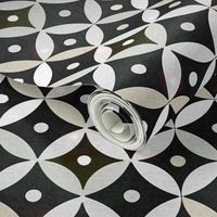 Black White Moroccan Bone Inlay Tile