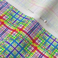 Bright Gauzy Checks - Small Scale